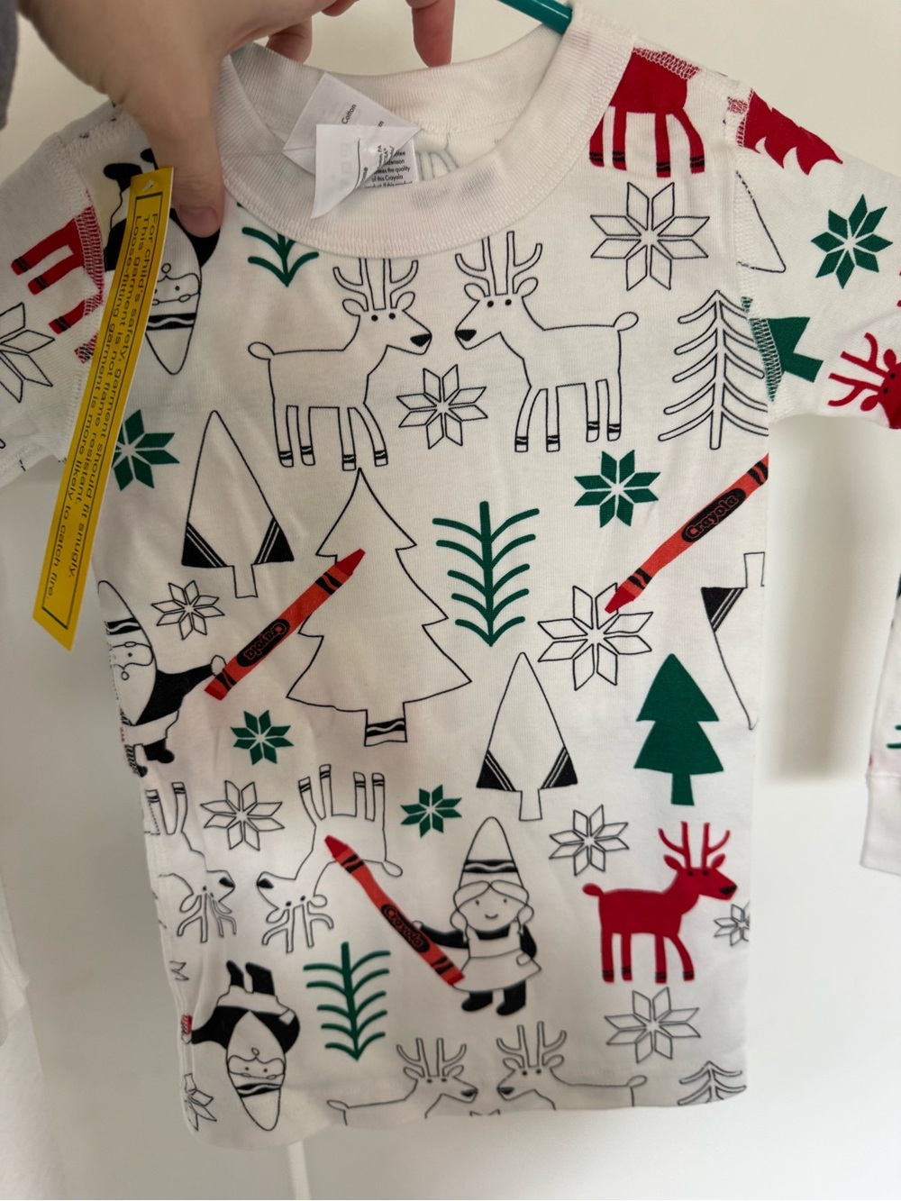Hanna Andersson NWT Holiday color your own Pajamas, 4T